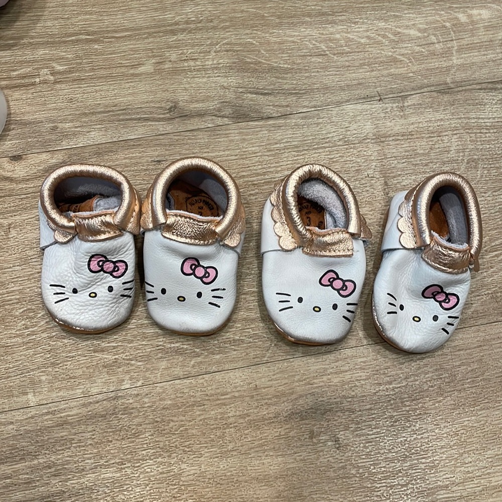 Freshly Picked Hello Kitty Moccasins. Size 3
